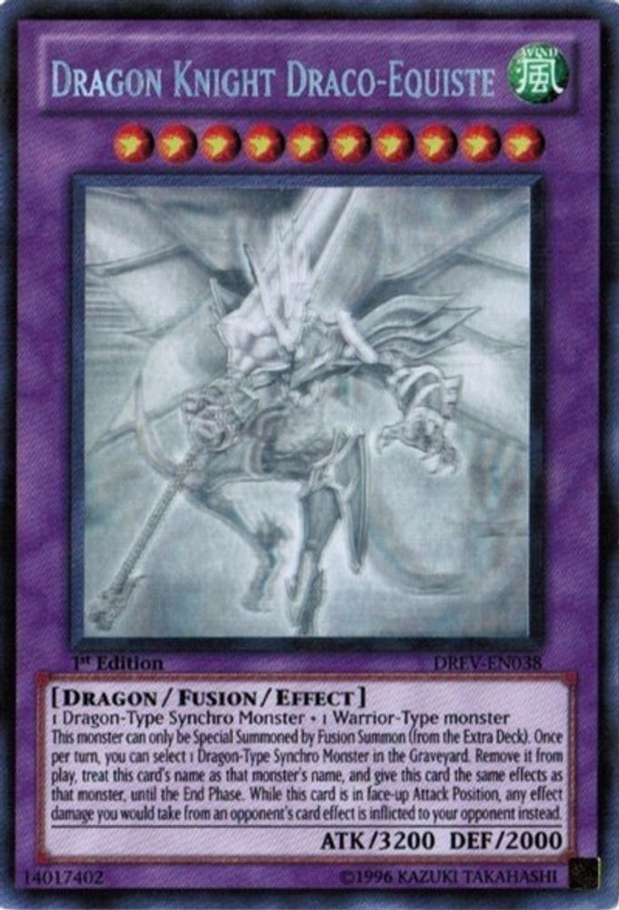 Chevalier Dragon Draco-Equiste [DREV-EN038] Fantôme Rare 