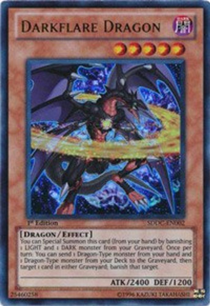 Darkflare Dragon (SDDC-EN002) - Ultra Rare