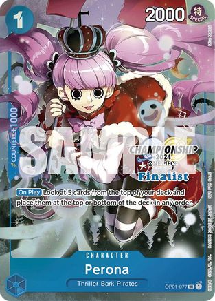 Perona (Championship 2024 Finalist Card Set) (OP01-077) - Uncommon