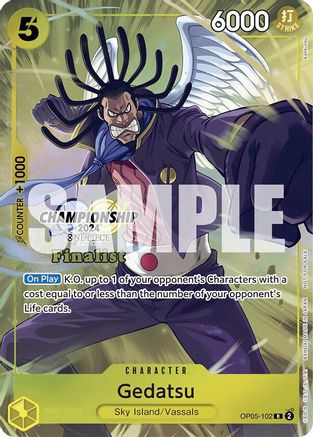 Gedatsu (Championship 2024 Finalist Card Set) (OP05-102) - Rare