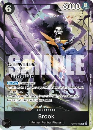 Brook (Championship 2024 Finalist Card Set) (OP06-092) - Rare