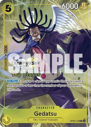 Gedatsu (Championship 2024 Top Player Pack) (OP05-102) - Rare