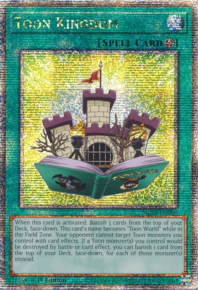Toon Kingdom (Quarter Century Secret Rare) (MP24-EN006) - Quarter Century Secret Rare