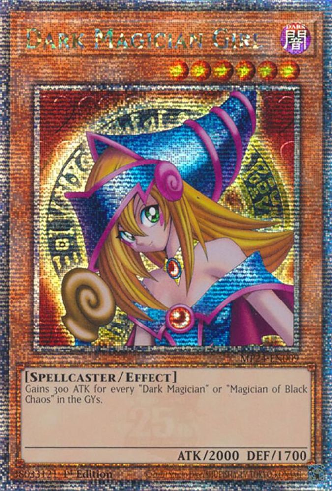 Dark Magician Girl (Quarter Century Secret Rare) (MP24-EN009) - Quarter Century Secret Rare
