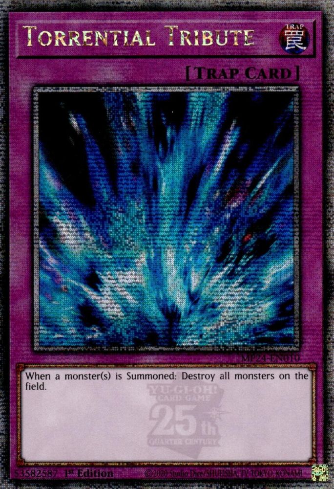 Torrential Tribute (Quarter Century Secret Rare) (MP24-EN010) - Quarter Century Secret Rare