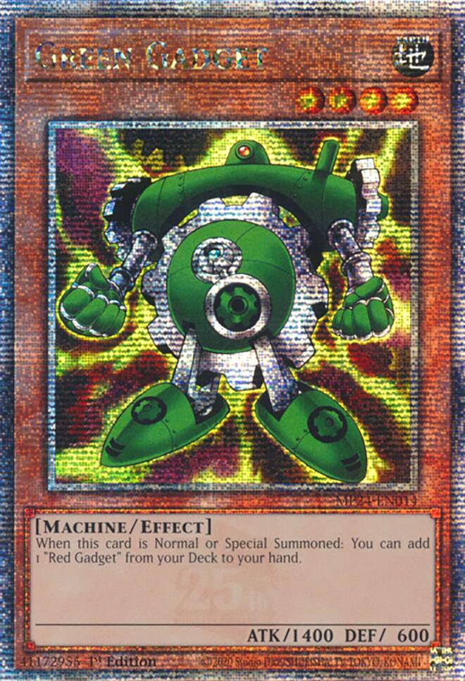 Green Gadget (Quarter Century Secret Rare) (MP24-EN014) - Quarter Century Secret Rare