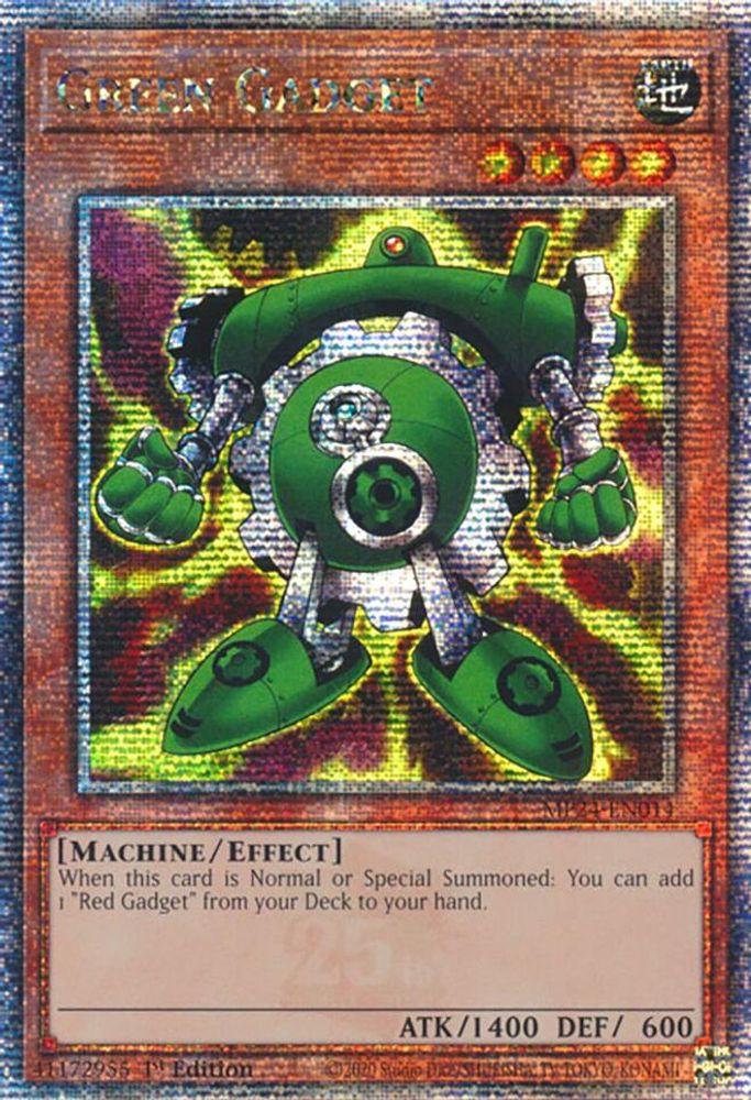 Green Gadget (Quarter Century Secret Rare) (MP24-EN014) - Quarter Century Secret Rare
