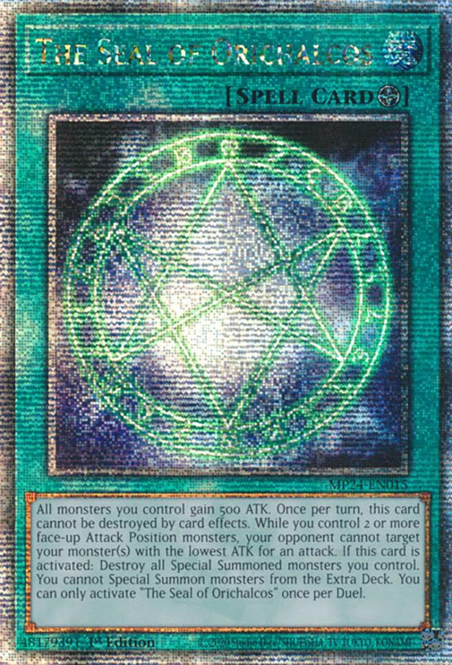 The Seal of Orichalcos (Quarter Century Secret Rare) (MP24-EN015) - Quarter Century Secret Rare