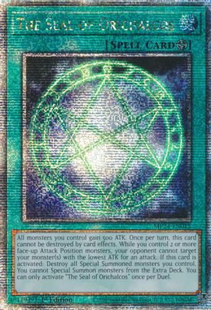 The Seal of Orichalcos (Quarter Century Secret Rare) (MP24-EN015) - Quarter Century Secret Rare