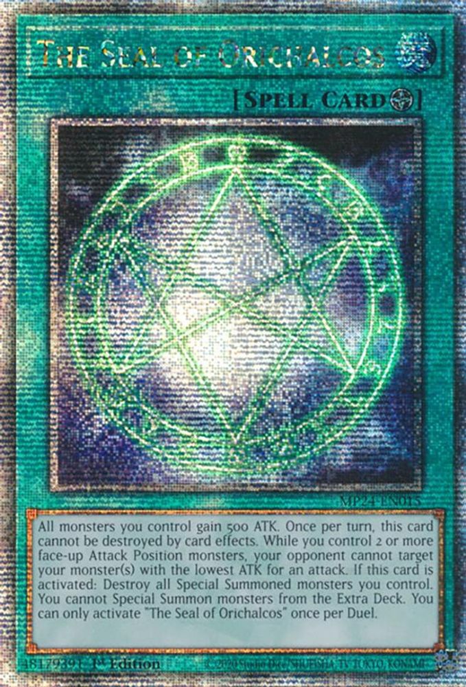 The Seal of Orichalcos (Quarter Century Secret Rare) (MP24-EN015) - Quarter Century Secret Rare