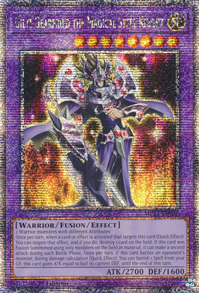 Gilti-Gearfried the Magical Steel Knight (Quarter Century Secret Rare) (MP24-EN016) - Quarter Century Secret Rare