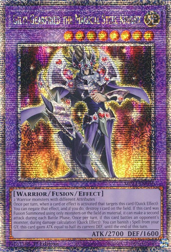 Gilti-Gearfried the Magical Steel Knight (Quarter Century Secret Rare) (MP24-EN016) - Quarter Century Secret Rare