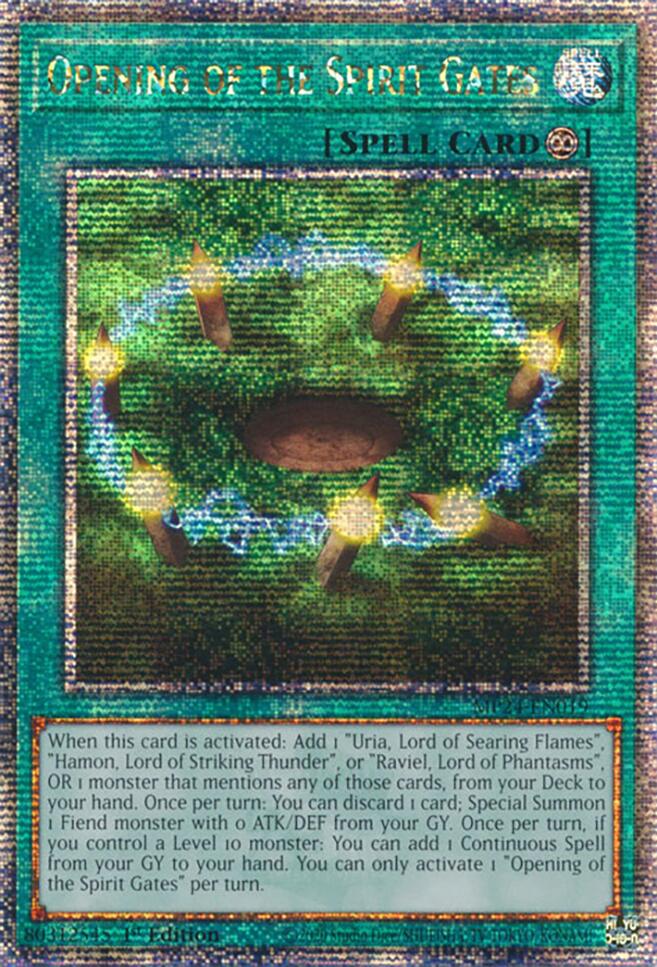 Opening of the Spirit Gates (Quarter Century Secret Rare) (MP24-EN019) - Quarter Century Secret Rare