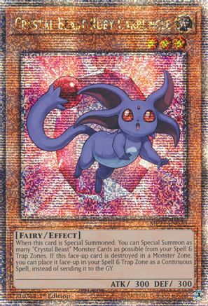 Crystal Beast Ruby Carbuncle (Quarter Century Secret Rare) (MP24-EN020) - Quarter Century Secret Rare