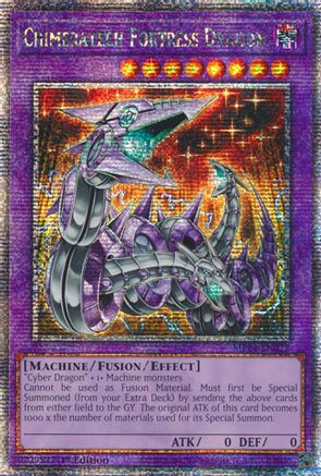 Chimeratech Fortress Dragon (Quarter Century Secret Rare) (MP24-EN022) - Quarter Century Secret Rare