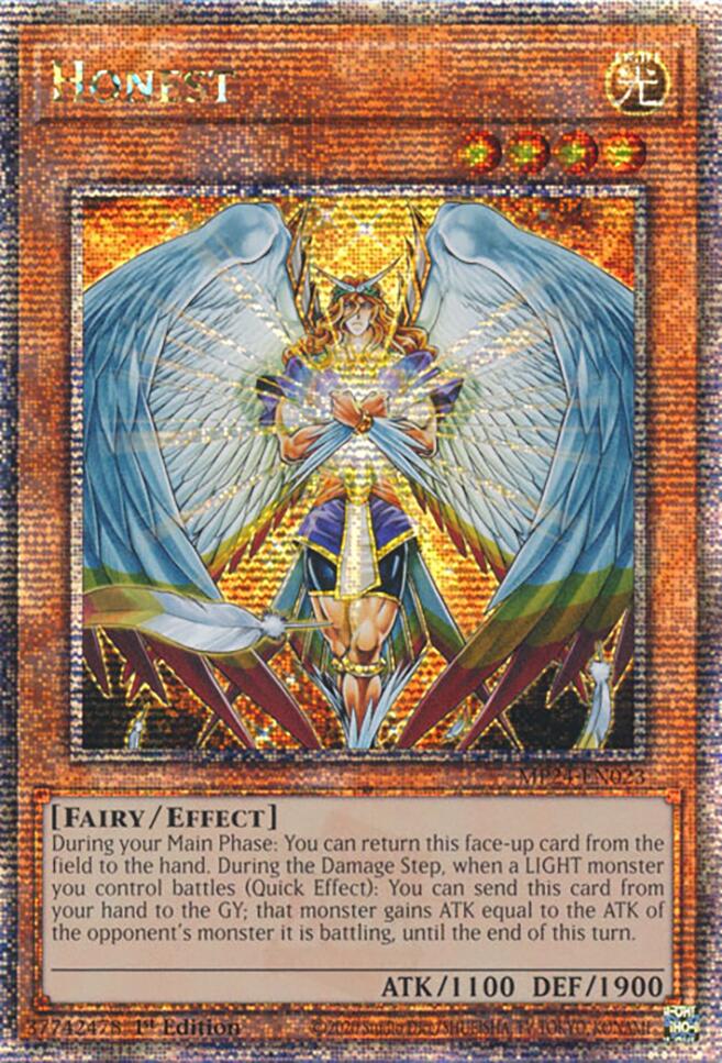 Honest (Quarter Century Secret Rare) (MP24-EN023) - Quarter Century Secret Rare