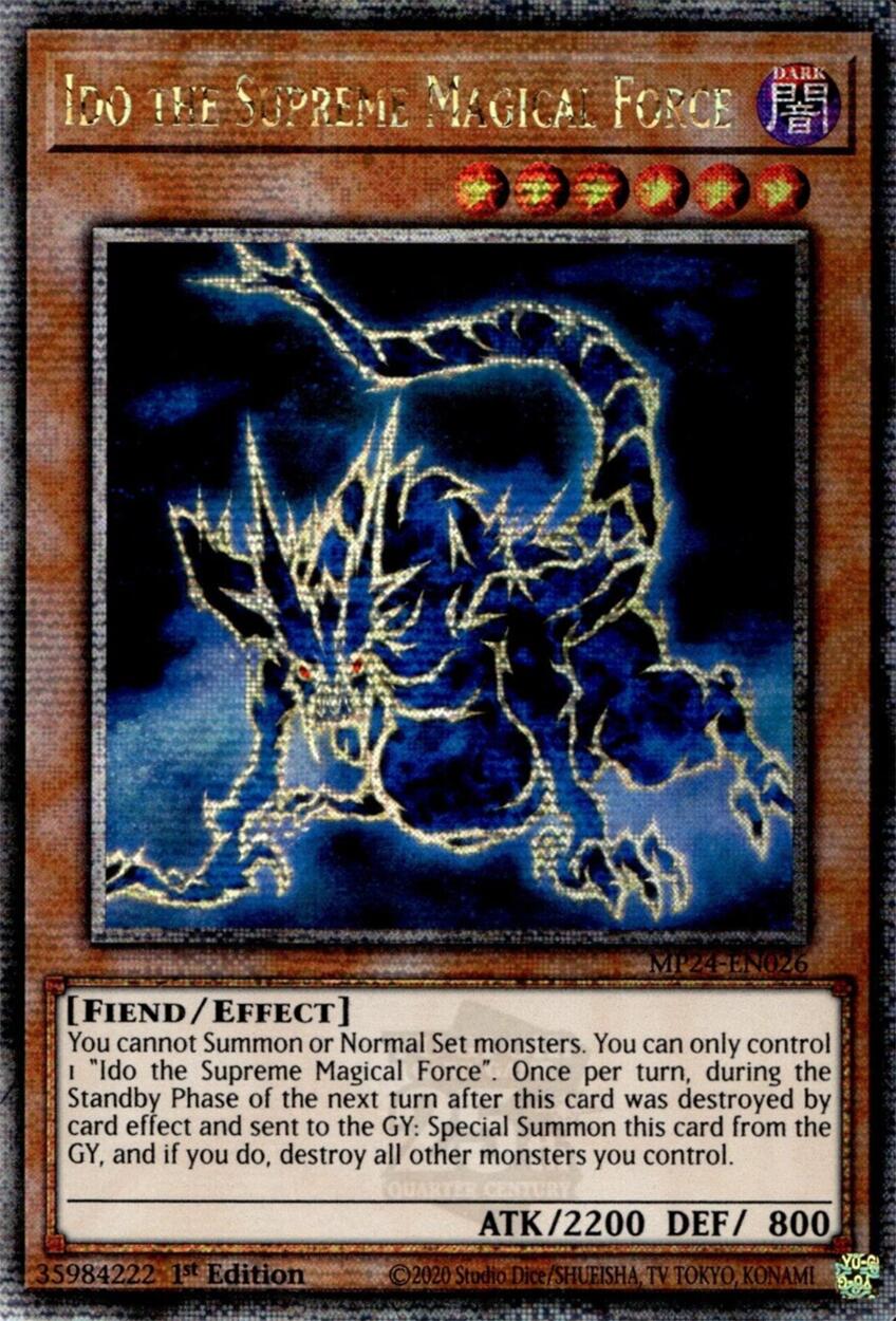 Ido the Supreme Magical Force (Quarter Century Secret Rare) (MP24-EN026) - Quarter Century Secret Rare