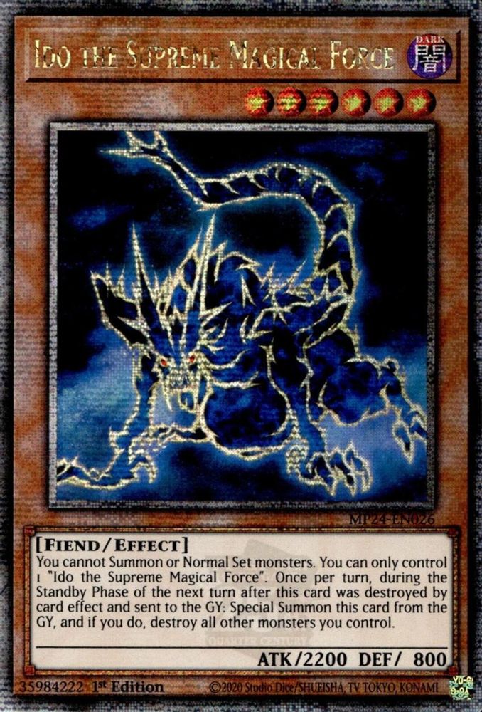 Ido the Supreme Magical Force (Quarter Century Secret Rare) (MP24-EN026) - Quarter Century Secret Rare