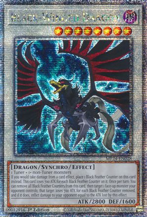 Black-Winged Dragon (Quarter Century Secret Rare) (MP24-EN028) - 25th Anniversary Tin: Dueling Mirrors 1st Edition