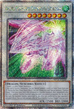 Accel Synchro Stardust Dragon (Quarter Century Secret Rare) (MP24-EN030) - Quarter Century Secret Rare