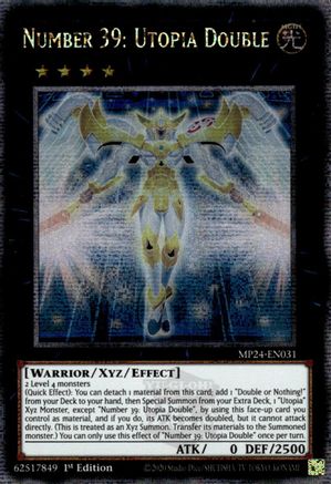 Number 39: Utopia Double (Quarter Century Secret Rare) (MP24-EN031) - Quarter Century Secret Rare