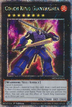Coach King Giantrainer (Quarter Century Secret Rare) (MP24-EN034) - Quarter Century Secret Rare