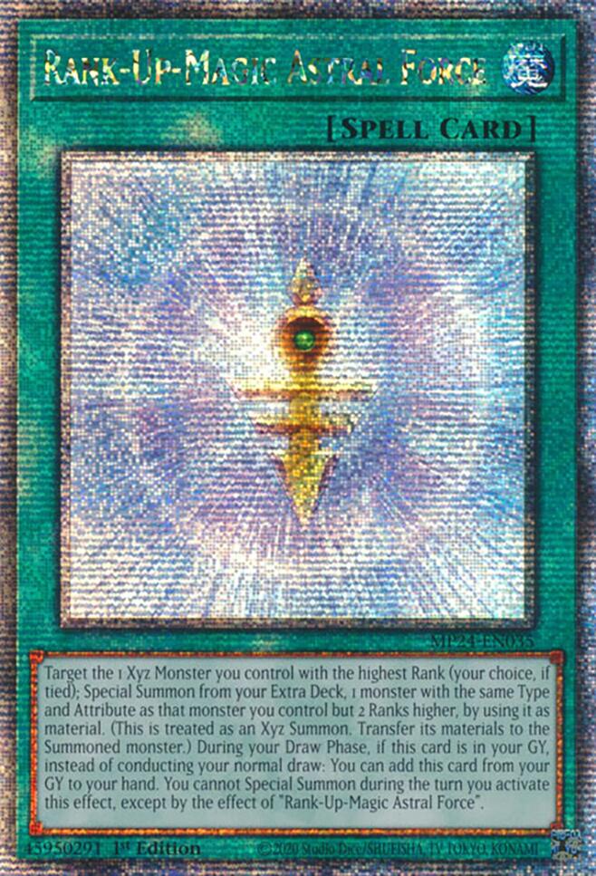 Rank-Up-Magic Astral Force (Quarter Century Secret Rare) (MP24-EN035) - Quarter Century Secret Rare