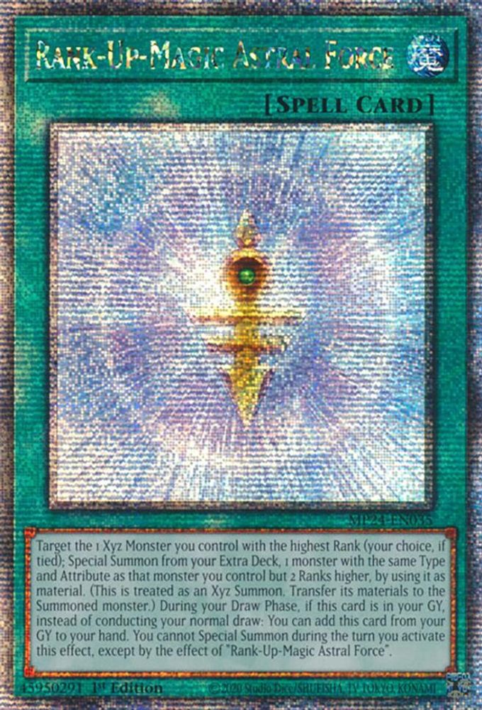 Rank-Up-Magic Astral Force (Quarter Century Secret Rare) (MP24-EN035) - Quarter Century Secret Rare