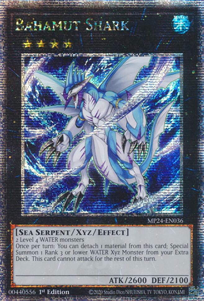 Bahamut Shark (Quarter Century Secret Rare) (MP24-EN036) - 25th Anniversary Tin: Dueling Mirrors 1st Edition
