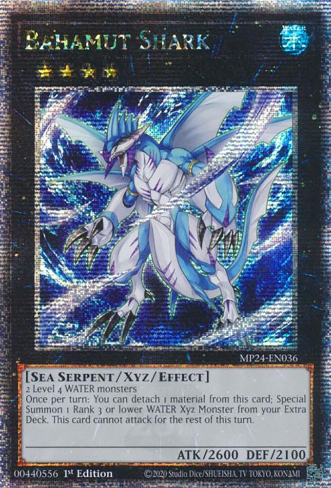 Bahamut Shark (Quarter Century Secret Rare) (MP24-EN036) - Quarter Century Secret Rare