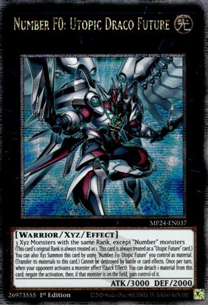 Number F0: Utopic Draco Future (Quarter Century Secret Rare) (MP24-EN037) - Quarter Century Secret Rare