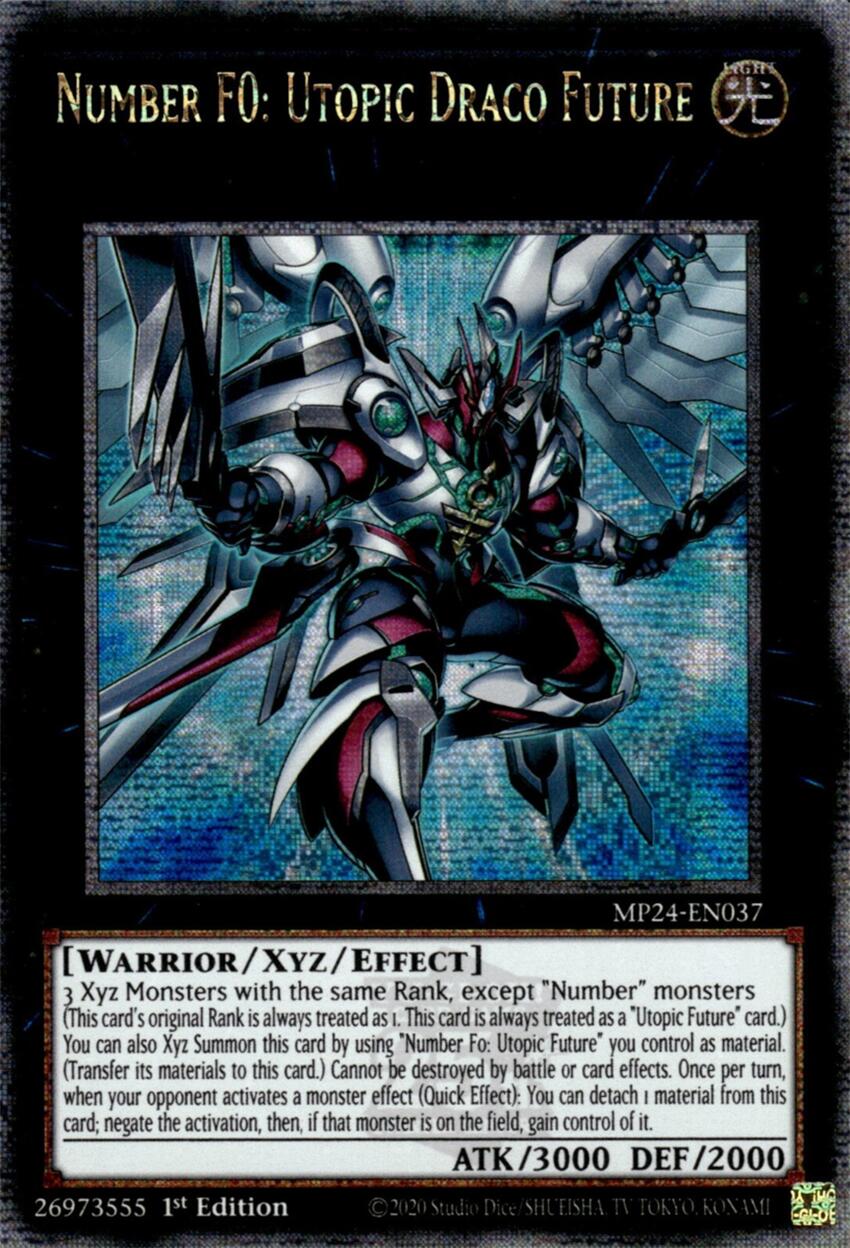 Number F0: Utopic Draco Future (Quarter Century Secret Rare) (MP24-EN037) - Quarter Century Secret Rare