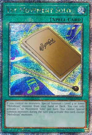 1st Movement Solo (Quarter Century Secret Rare) (MP24-EN038) - Quarter Century Secret Rare