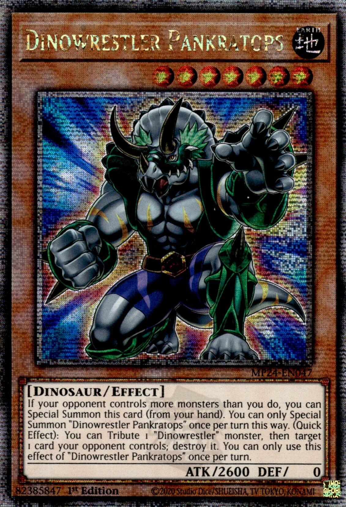 Dinowrestler Pankratops (Quarter Century Secret Rare) (MP24-EN047) - Quarter Century Secret Rare