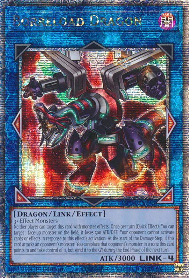 Borreload Dragon (Alternate Art) (Quarter Century Secret Rare) (MP24-EN048) - Quarter Century Secret Rare