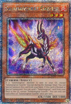 Salamangreat Gazelle (Quarter Century Secret Rare) (MP24-EN049) - Quarter Century Secret Rare