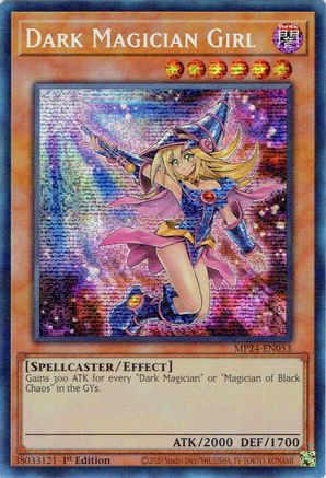 Dark Magician Girl (Alternate Art) (MP24-EN053) - Prismatic Secret Rare