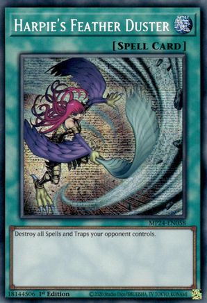 Harpie's Feather Duster (Alternate Art) (MP24-EN058) - Prismatic Secret Rare