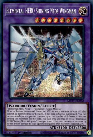 Elemental HERO Shining Neos Wingman (MP24-EN062) - Prismatic Secret Rare