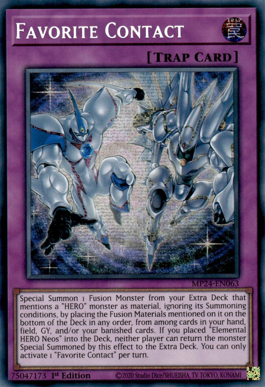 Favorite Contact (MP24-EN063) - Prismatic Secret Rare