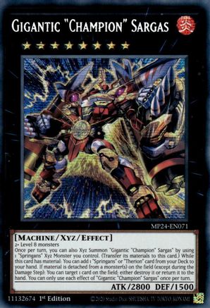 Gigantic "Champion" Sargas (MP24-EN071) - Prismatic Secret Rare