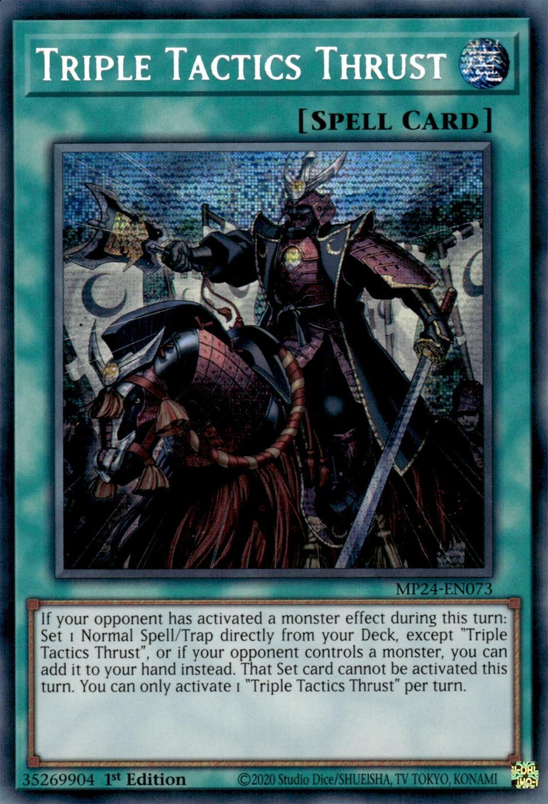Triple Tactics Thrust (MP24-EN073) - Prismatic Secret Rare