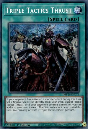 Triple Tactics Thrust (MP24-EN073) - Prismatic Secret Rare