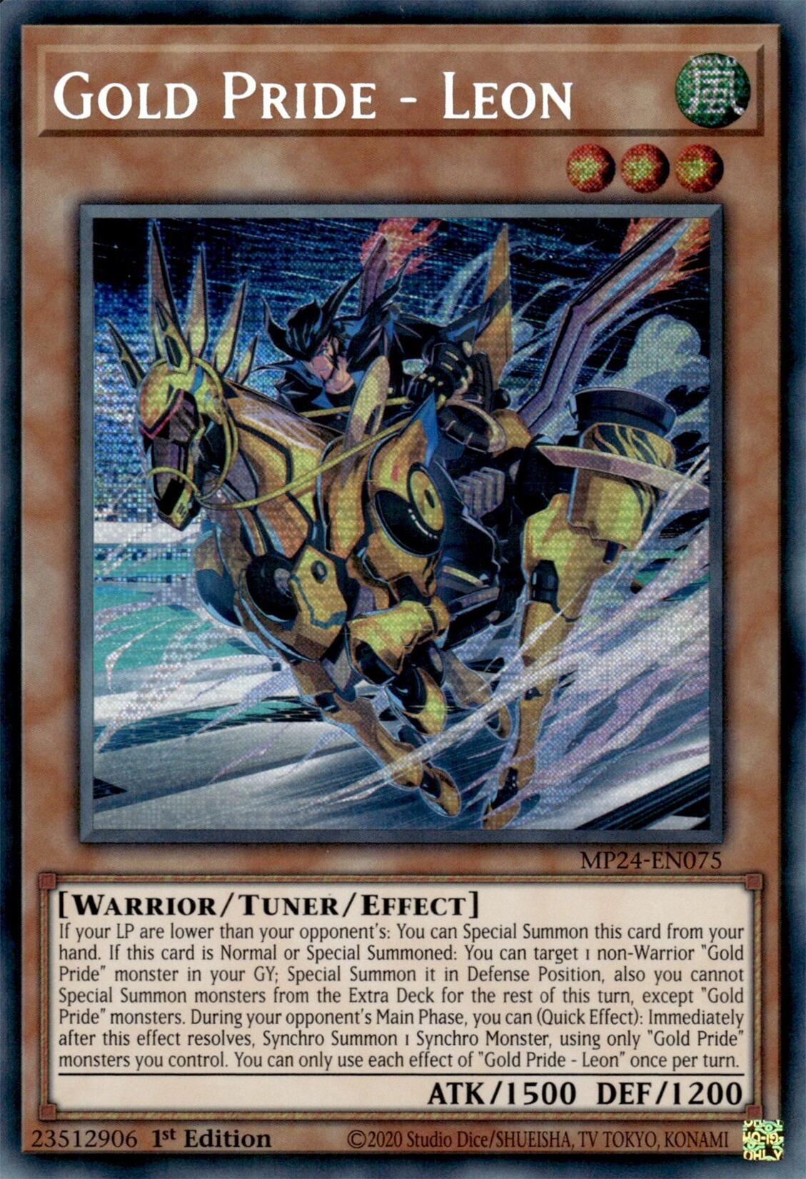 Gold Pride - Leon (MP24-EN075) - Prismatic Secret Rare