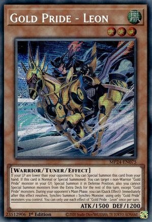 Gold Pride - Leon (MP24-EN075) - Prismatic Secret Rare