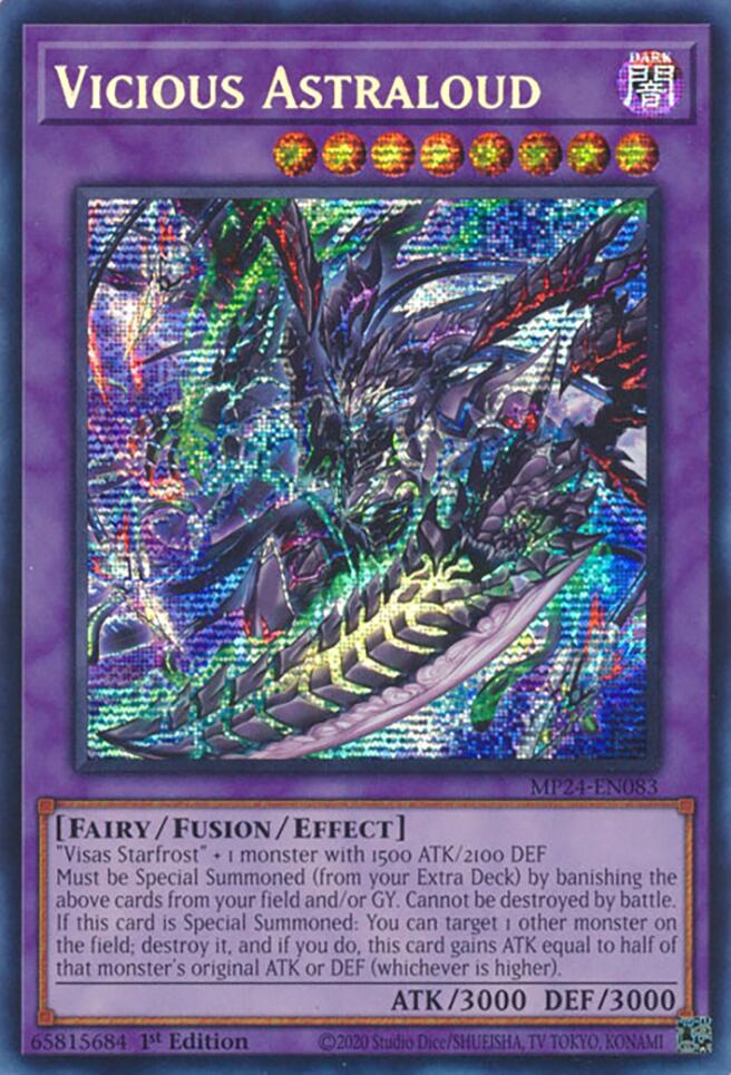 Vicious Astraloud (MP24-EN083) - Prismatic Secret Rare