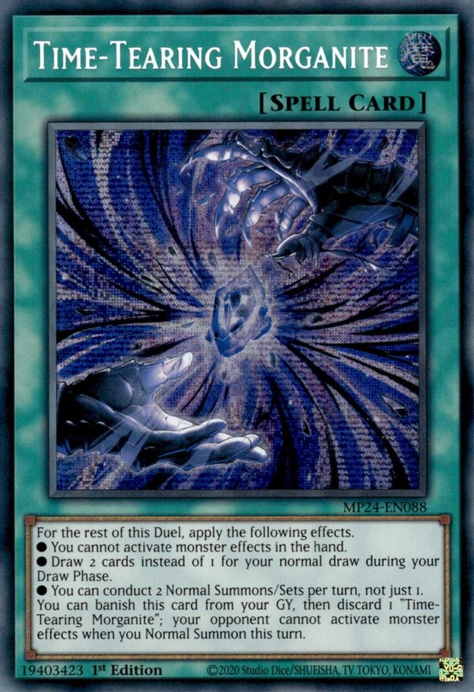Time-Tearing Morganite (MP24-EN088) - Prismatic Secret Rare