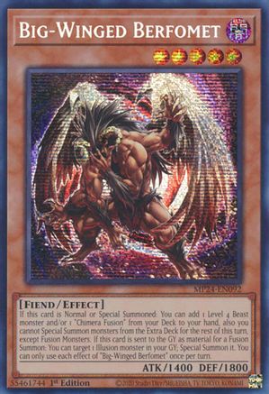 Big-Winged Berfomet (MP24-EN092) - Prismatic Secret Rare