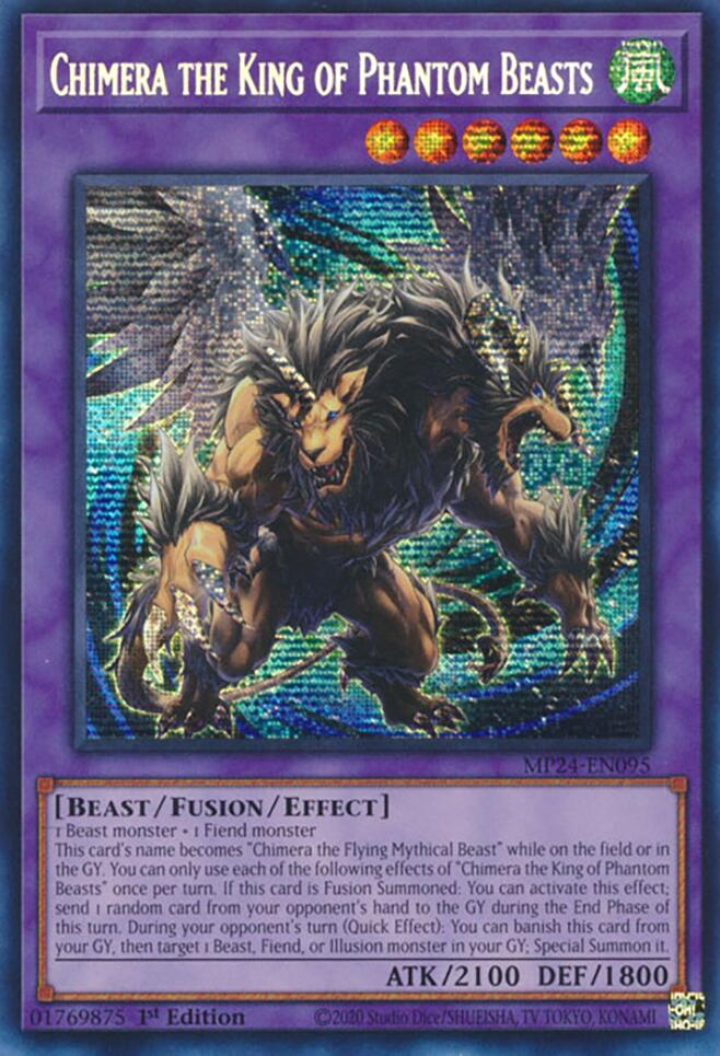 Chimera the King of Phantom Beasts (MP24-EN095) - Prismatic Secret Rare