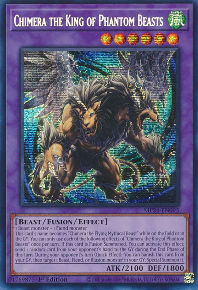 Chimera the King of Phantom Beasts (MP24-EN095) - Prismatic Secret Rare